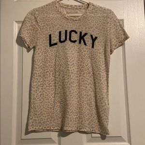 Lucky leopard print T-shirt